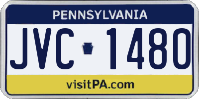 PA license plate JVC1480