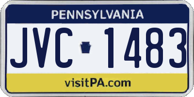 PA license plate JVC1483