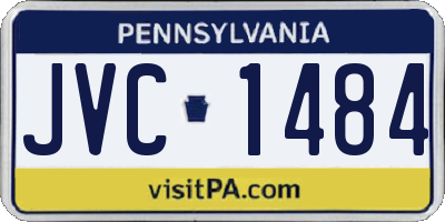 PA license plate JVC1484