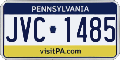 PA license plate JVC1485