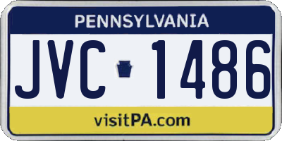 PA license plate JVC1486
