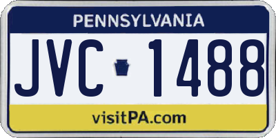 PA license plate JVC1488