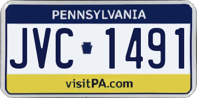 PA license plate JVC1491