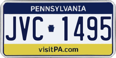 PA license plate JVC1495