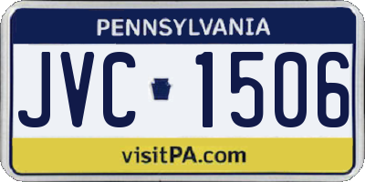 PA license plate JVC1506