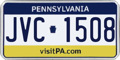 PA license plate JVC1508