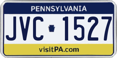 PA license plate JVC1527