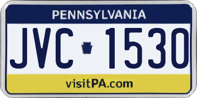 PA license plate JVC1530
