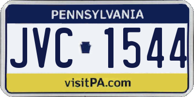 PA license plate JVC1544