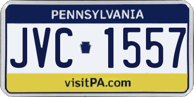 PA license plate JVC1557