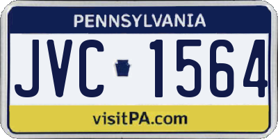 PA license plate JVC1564