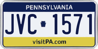 PA license plate JVC1571