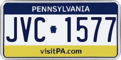 PA license plate JVC1577