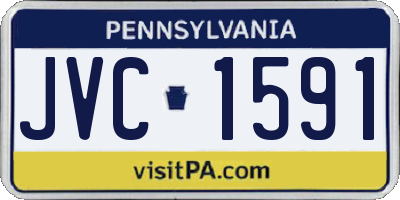 PA license plate JVC1591