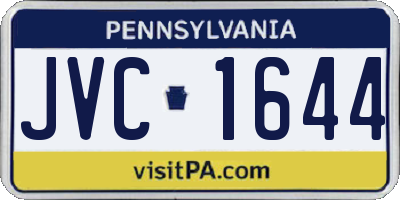 PA license plate JVC1644