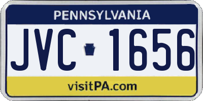 PA license plate JVC1656