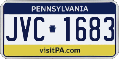 PA license plate JVC1683