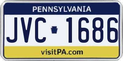 PA license plate JVC1686
