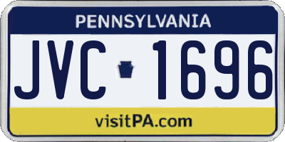 PA license plate JVC1696