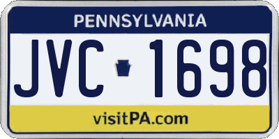 PA license plate JVC1698