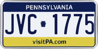 PA license plate JVC1775