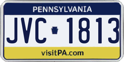 PA license plate JVC1813
