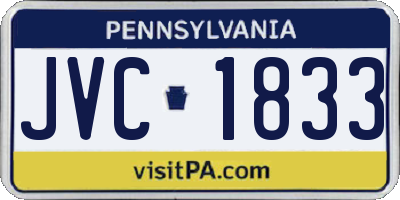 PA license plate JVC1833