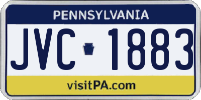 PA license plate JVC1883