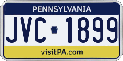 PA license plate JVC1899