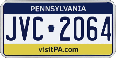 PA license plate JVC2064