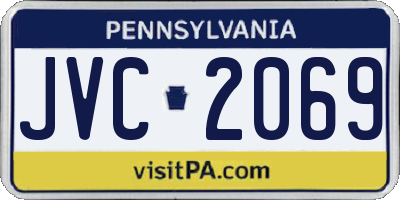 PA license plate JVC2069