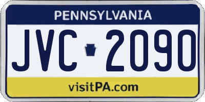 PA license plate JVC2090