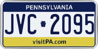 PA license plate JVC2095