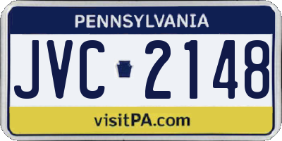 PA license plate JVC2148