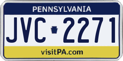PA license plate JVC2271