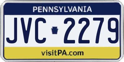 PA license plate JVC2279