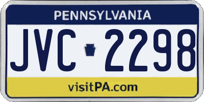 PA license plate JVC2298