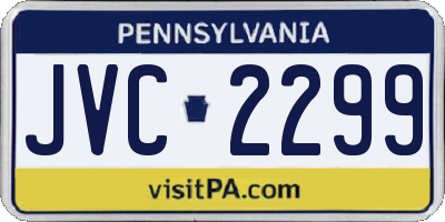 PA license plate JVC2299