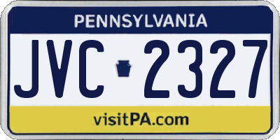 PA license plate JVC2327