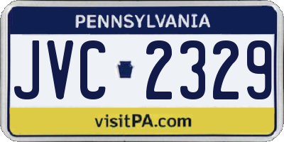 PA license plate JVC2329
