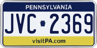 PA license plate JVC2369