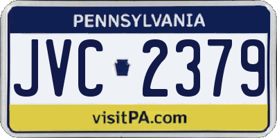 PA license plate JVC2379