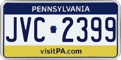 PA license plate JVC2399