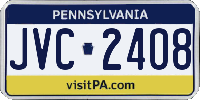 PA license plate JVC2408