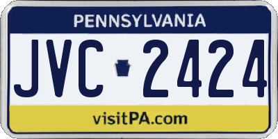 PA license plate JVC2424