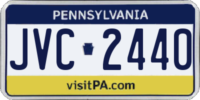 PA license plate JVC2440