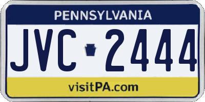 PA license plate JVC2444