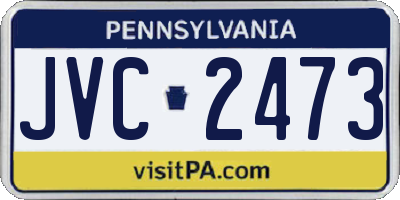 PA license plate JVC2473