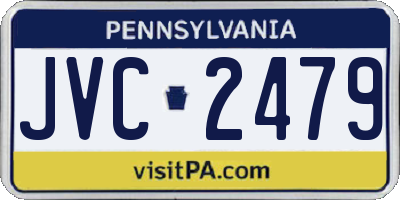 PA license plate JVC2479