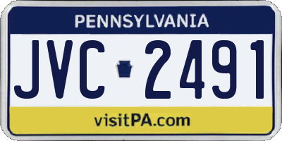PA license plate JVC2491